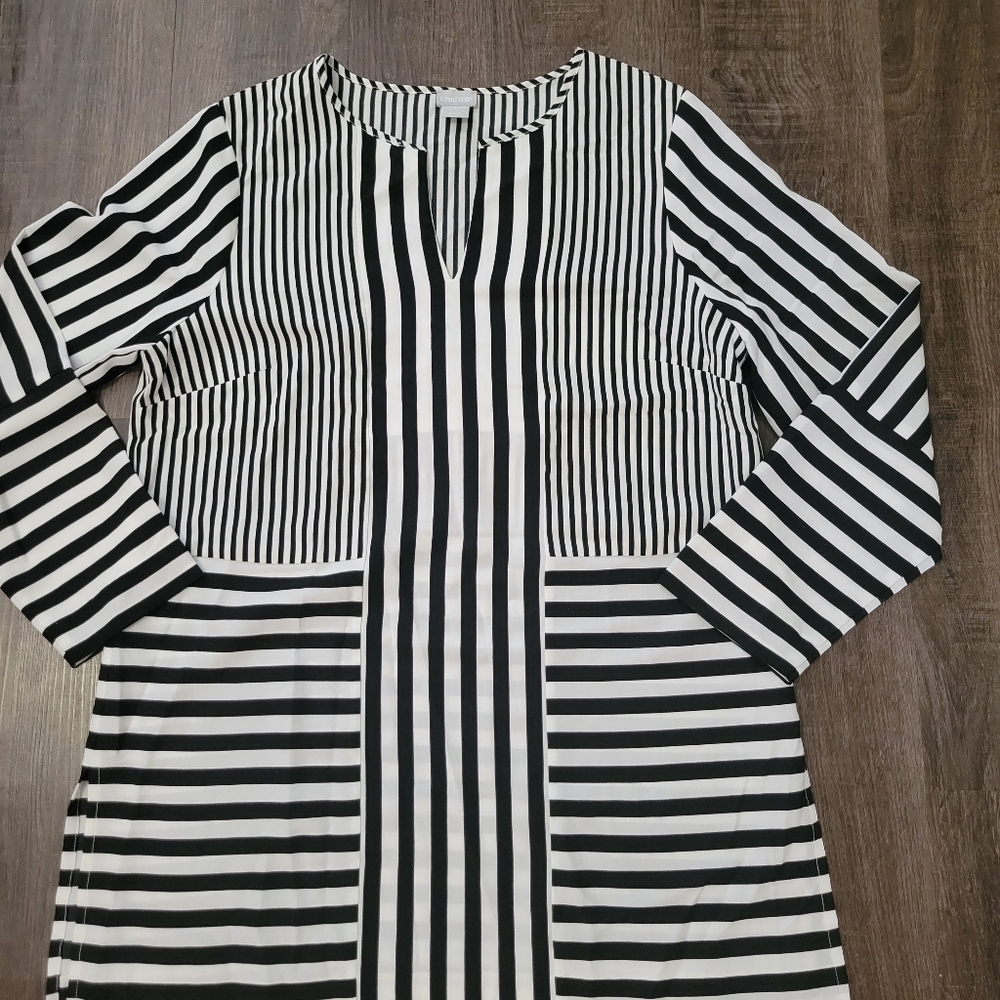 Chicos Striped Tunic size 1